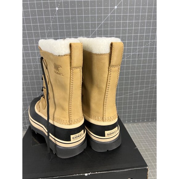Sorel Caribou Men’s Waterproof Insulated Boots Buff & Black Size 8 - Picture 5 of 10